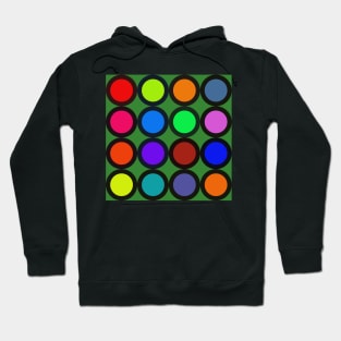 retro colorful geometric pattern Hoodie